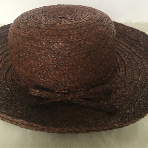 COPY - Liz Claiborne Brown Straw Hat - Picture 3 of 5